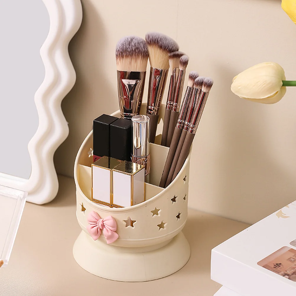 Makeup Brush Storage Box Organizer Holders For Vanity Mini Brushes Jewelry Compartment PP Pen Office Boxes 4 pcs magnetic pen holder marker for whiteboard makeup brush bag organizer reusable storage holders pencil fridge