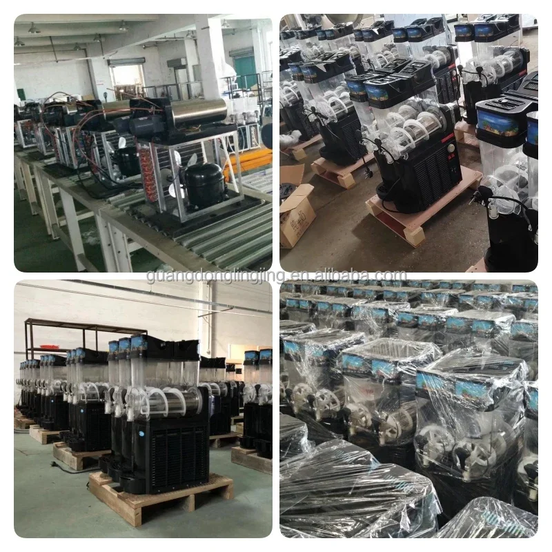 110V60HZ 15 Liters Single Tank Commercial Grade Cooling Cocktail Cold Drink Machine Ice Slushy Machine For Bars Restaurants
