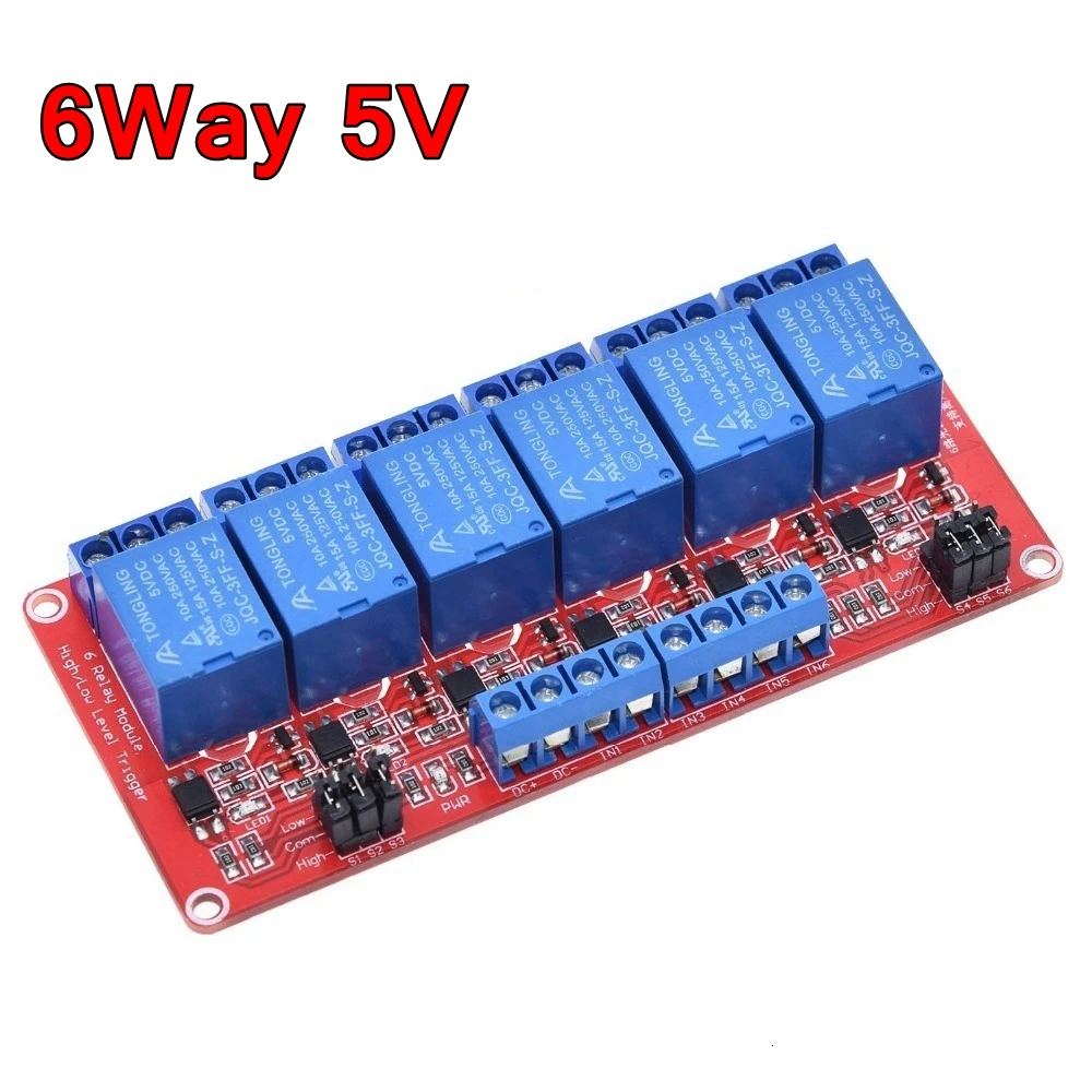 5V 6 Channel Red