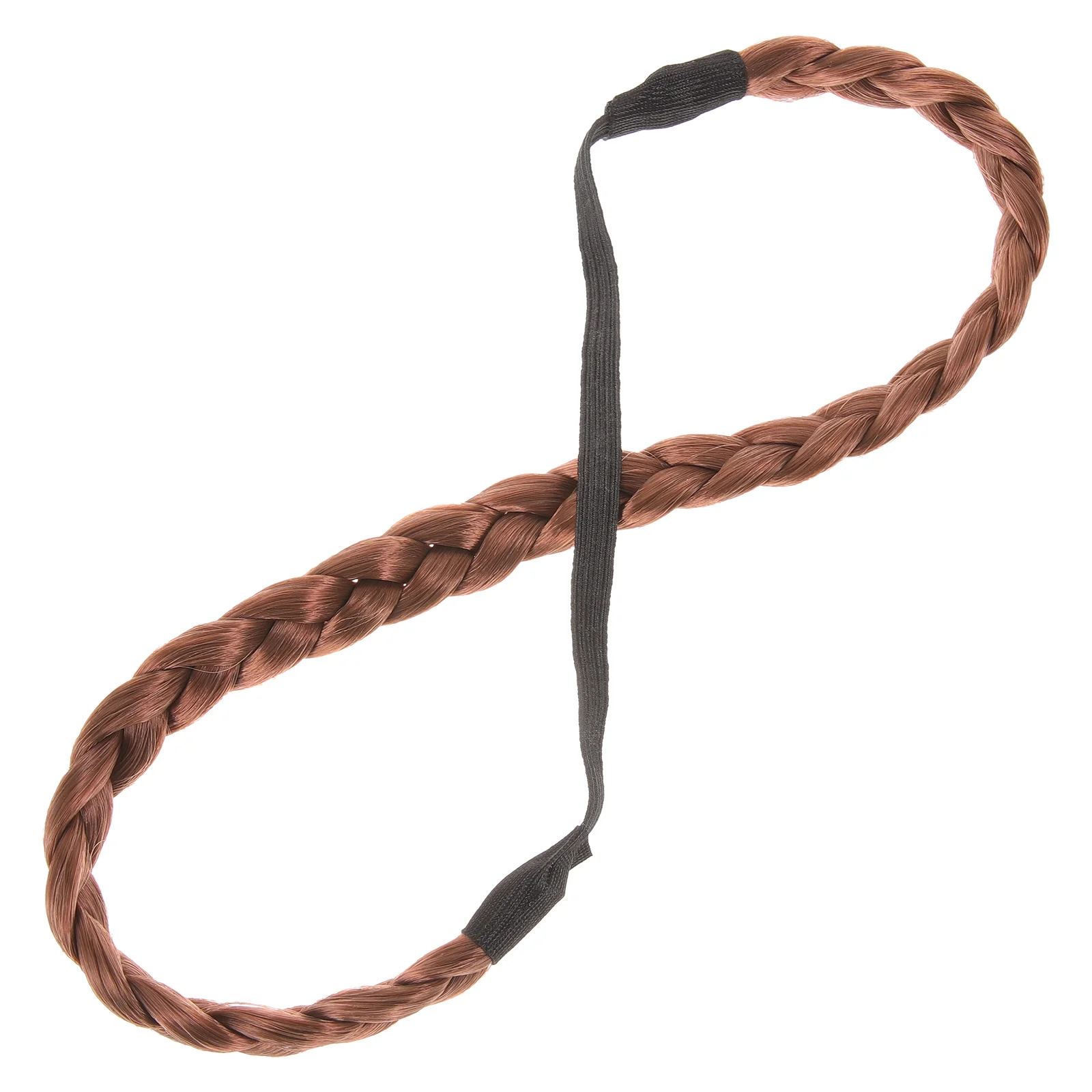 

Плетеная повязка на голову, Эластичные Синтетические волосы, искусственные волосы, оплетка на голову из натуральных волос, тонкая плетеная повязка на голову для (