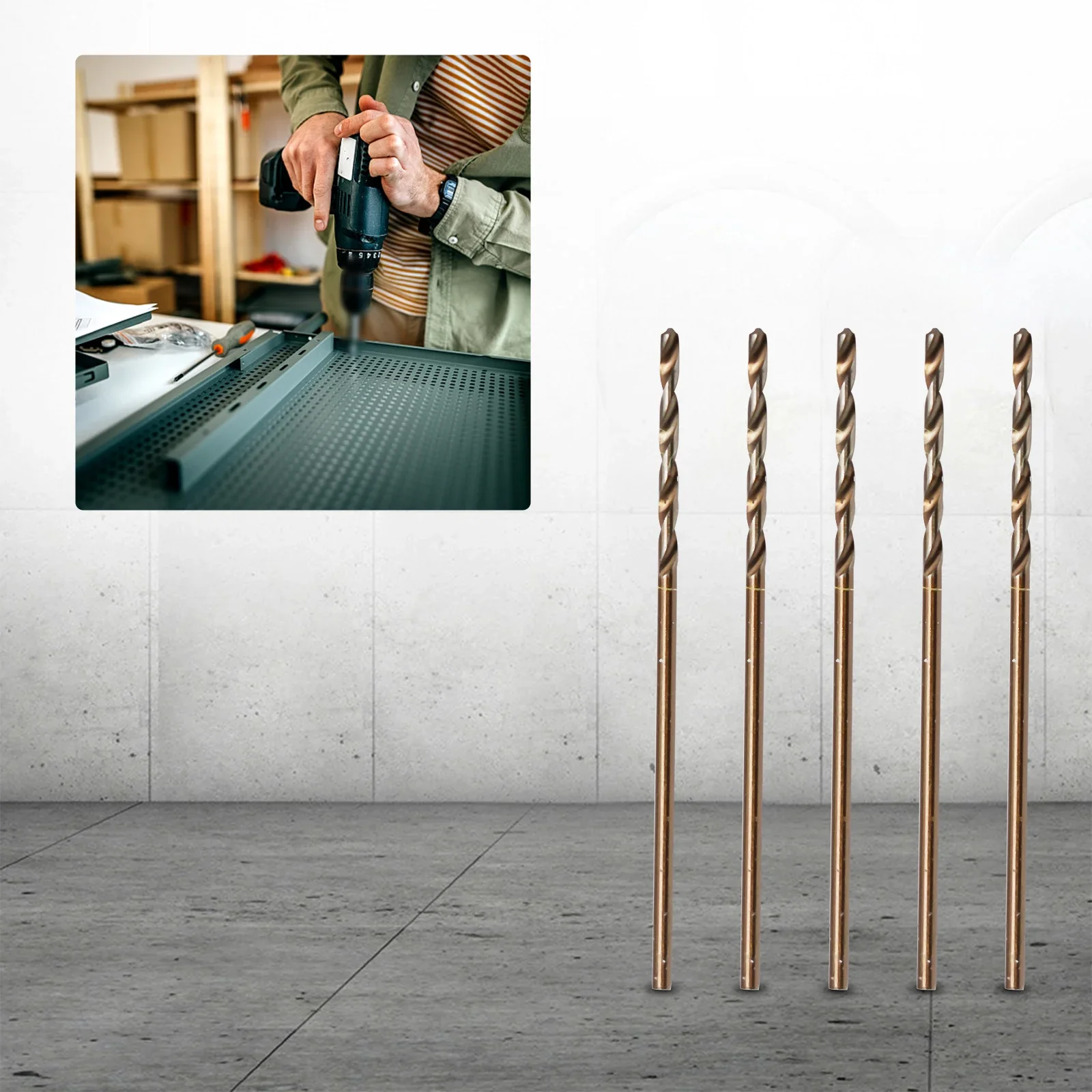 

5 шт., быстрорежущие сверла для металла, нержавеющая сталь