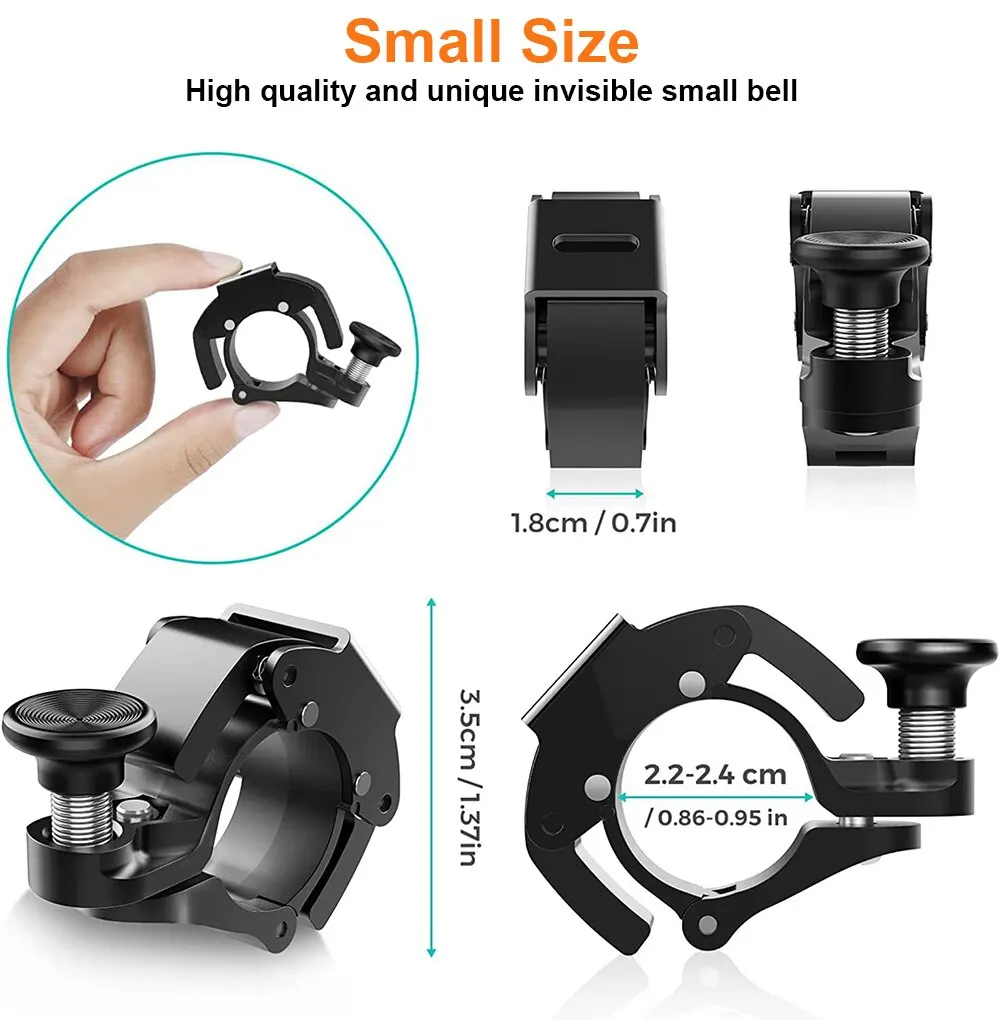 Bicycle Bell New Stainless MTB Cycling Horn Bike Handlebar Bell Crisp Sound for Bicycle Safety Accessories