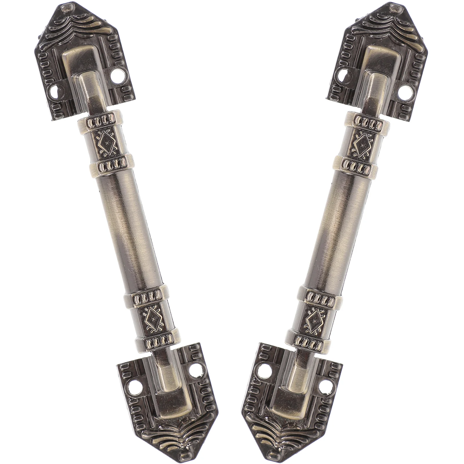 

2pcs Door Handles Metal Cupboard Pulls Cabinet Door Handle Vintage Furniture Handle Decorative Handle