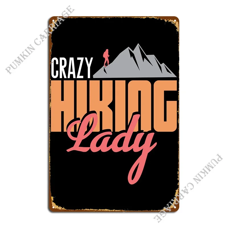 

Hiking Funny Sloth Camp Metal Sign Create Painting Pub Classic Tin Sign Poster