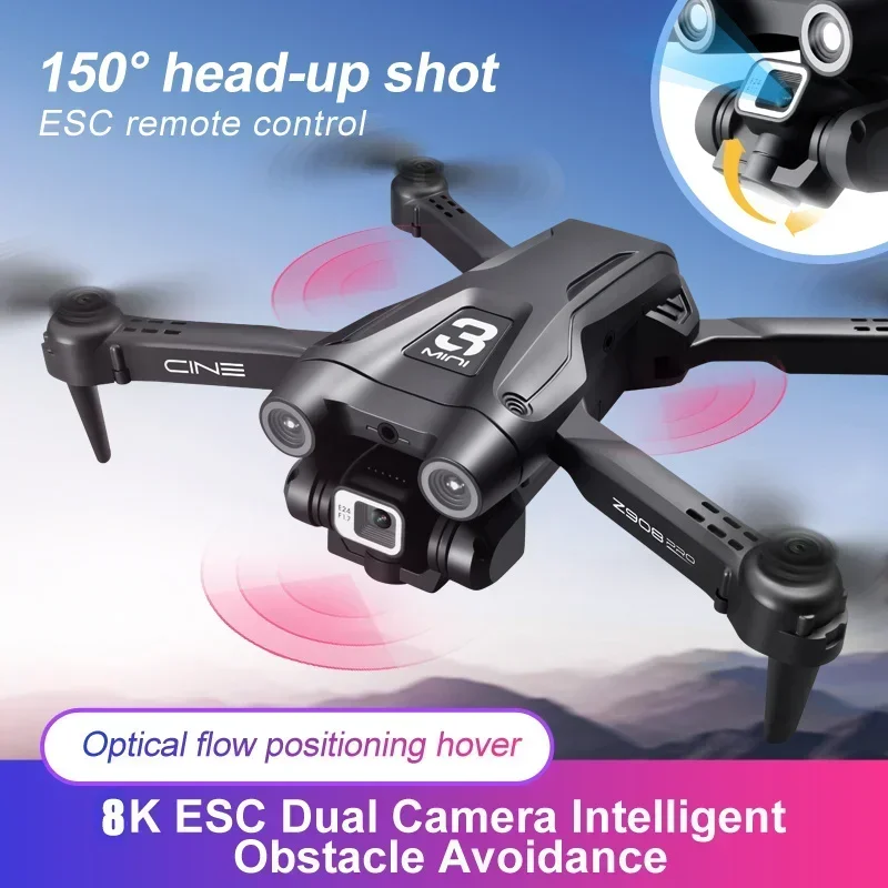 

Aerial Photography Drone Flight Distance 3Km Dron 8K HD Obstacle Avoidance Quadcopter Professional 150° ESC Camera