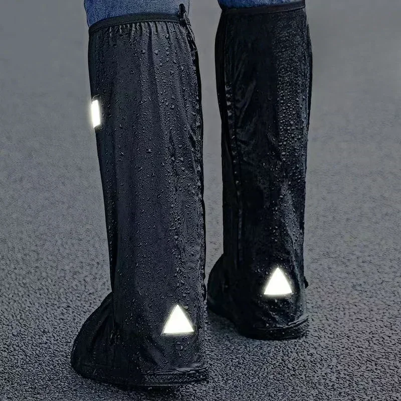 Reusable Motorcycle Scooter Dirt Bike Rain Shoes Cover Non-Slip Boot Covers Unisex Bicycle Shoes Protectors For Rainy Snowy Day