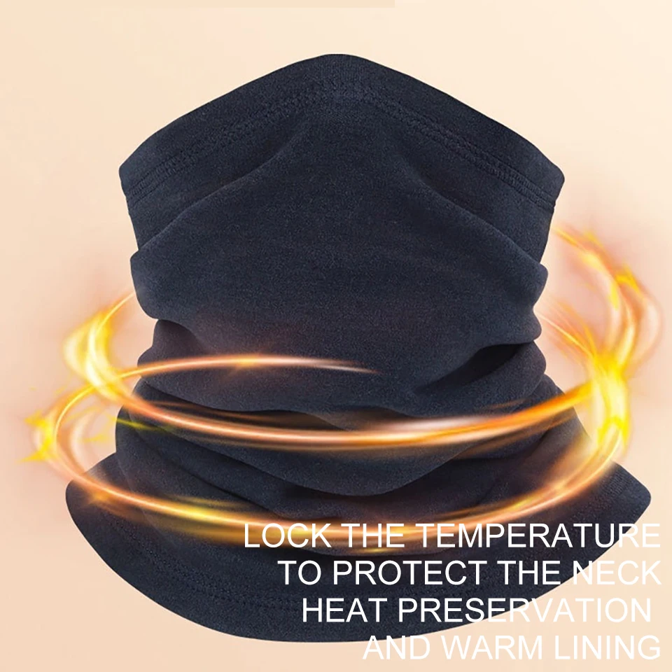 GTUBIKE Winter Multifunctional Thermal Neck Gaiter Cycling Face Cover Hiking Outdoor Warm Motorcycle Unisex Soft Neck Warmer