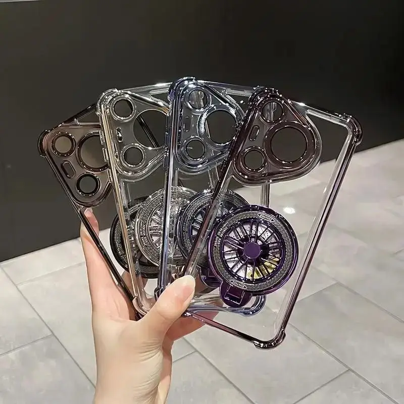 Rotating Gyroscopic Shockproof Case with Magnetic Bracket and Magsafe Holder