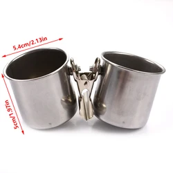 Deluxe Stainless Steel Aviary Feeding Bowl (Double)