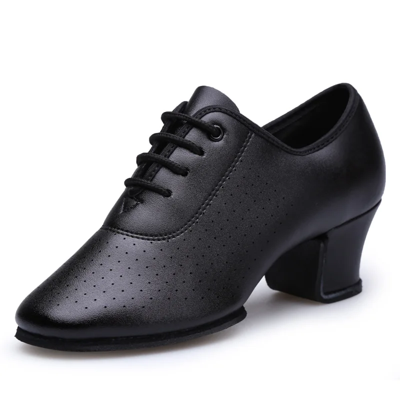 

Black Red Microfiber Upper Rubber Suede Outdoor Women Social Dancing Shoes Soft Straight Soles Modern Square Dancing Shoes