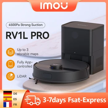 IMOU RV1L Pro 4500Pa Aspirapolvere ad aspirazione forte Mappa storabile multipla Robot Spazzatrice autosvuota Stazione di ricarica Elettrodomestico 1