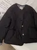 Pink Lamb Velvet Thiened Cotton Jaet Women's Large Size Faionable All-Match round Ne Outerwear Cotton Padded Coat