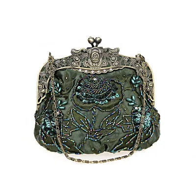 BABYVIVA Borsa da donna alla moda con paillettes in metallo sotto le