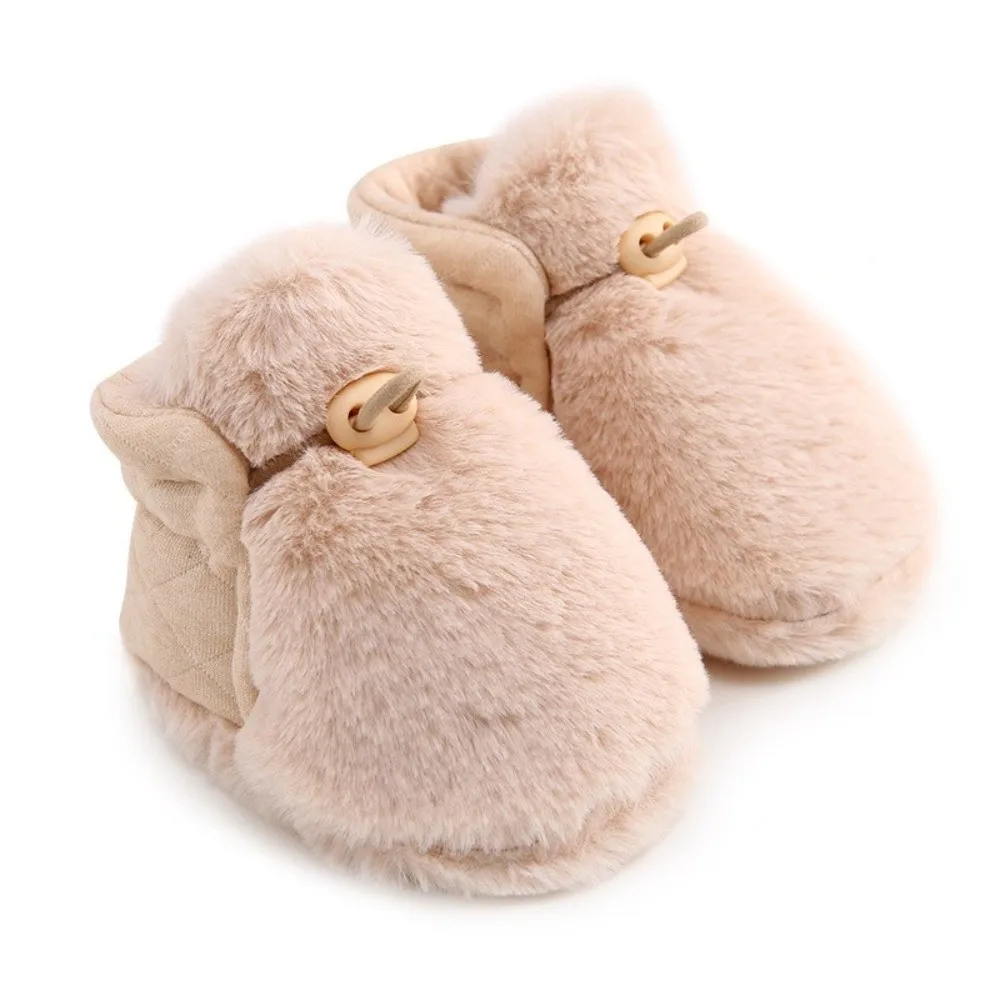 Casual Warm Infant Toddler Crib Boots Soft Anti-Slip Socks Slipper Comfortable for 0-1 Year Old Newborn Baby Shoes Girls Boys
