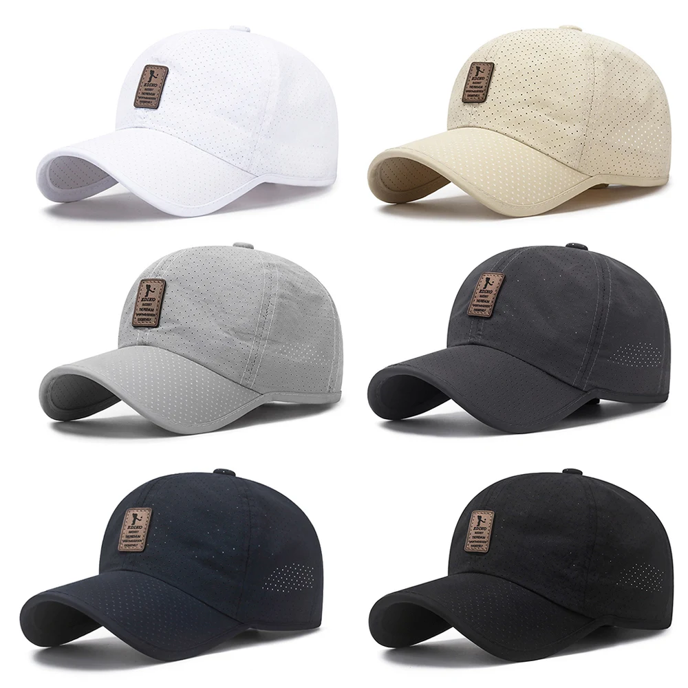 

Summer Quick Drying Mesh Sun Hat Women Men Adjustable Baseball Cap Outdoor Sports Golf Fishing Hat Snapback Hat Casquette