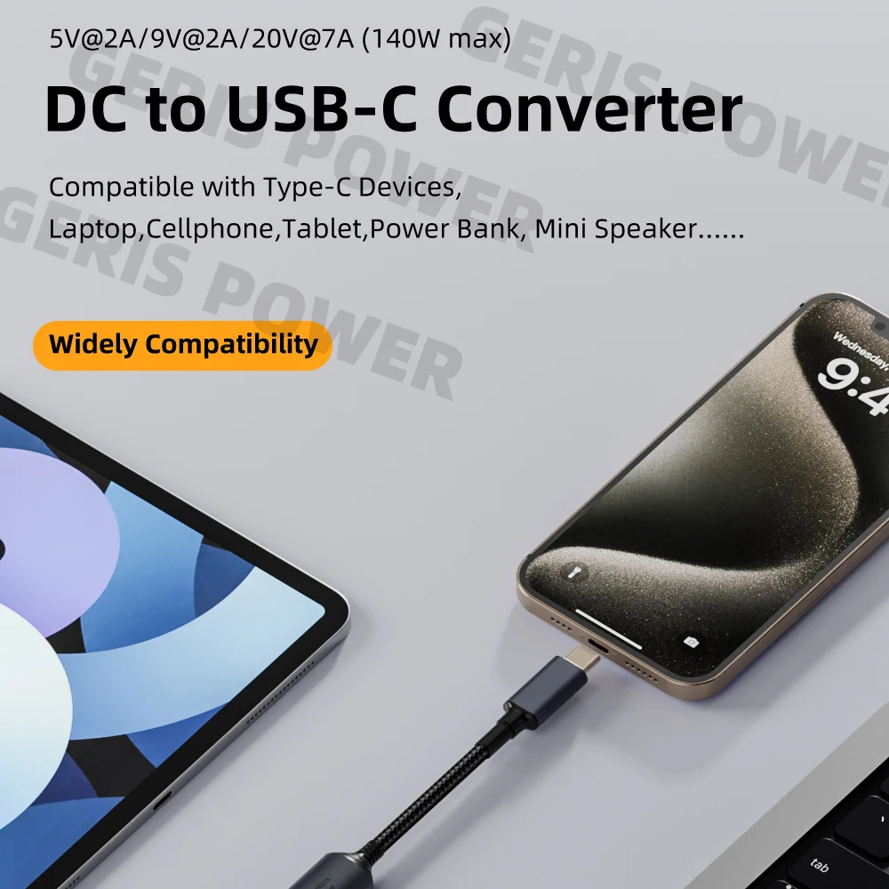 USB C PD ���� ����� ������ ���� ���� ���̺� �ڵ�, �ƺ� ȭ���̿� ���� ��Ʈ�� ������, 1 40W DC, 5V, 9V, 20V