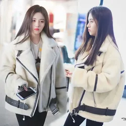 Jackets for Women New Warm Zipper Fly Jacket Padded Solid Color Fleece Warm Coat Faux Fur Coat Sweatshirt Women's Coat N101