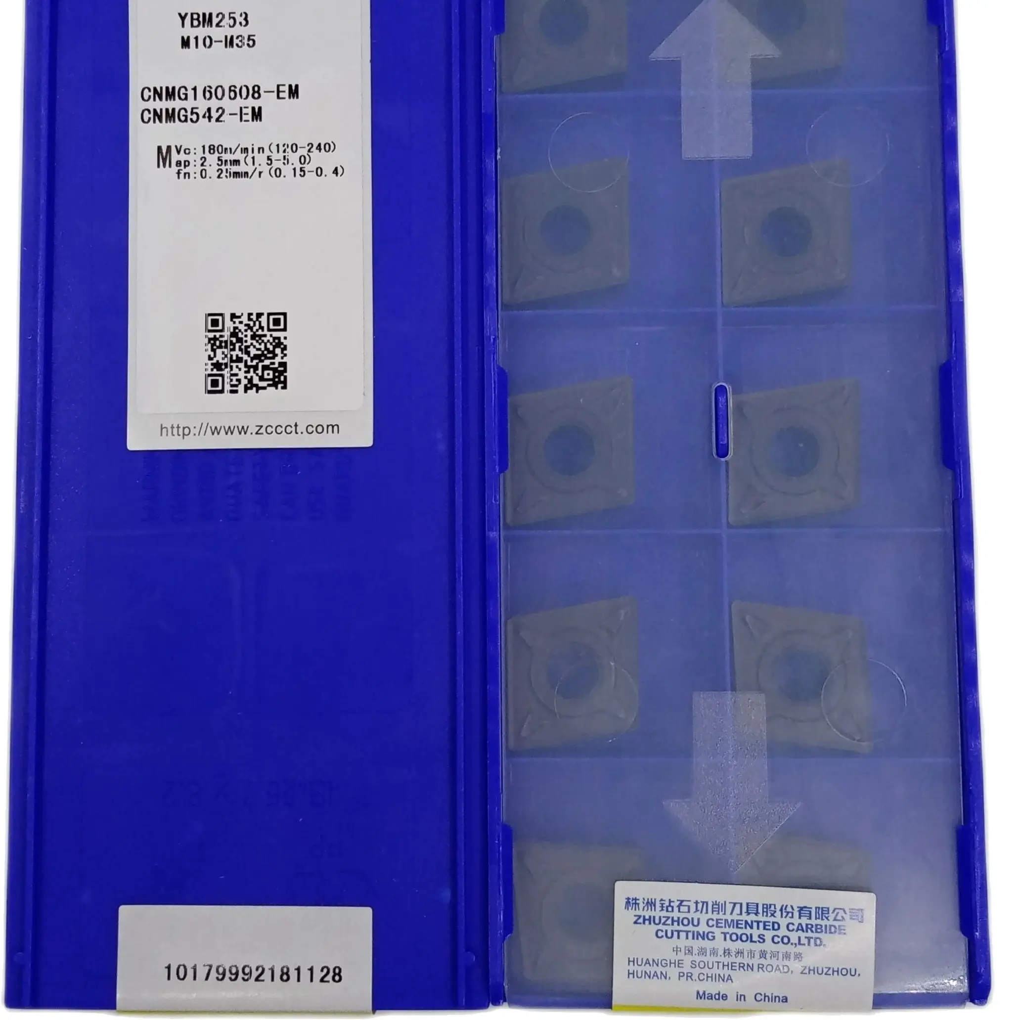 

YBM253 CNMG160608-EM YBM153 CNMG 160608 EM YBG205 YBG102 ZCC, 10 шт./партия, карбидные Токарные пластины с ЧПУ, обработка: нержавеющая сталь