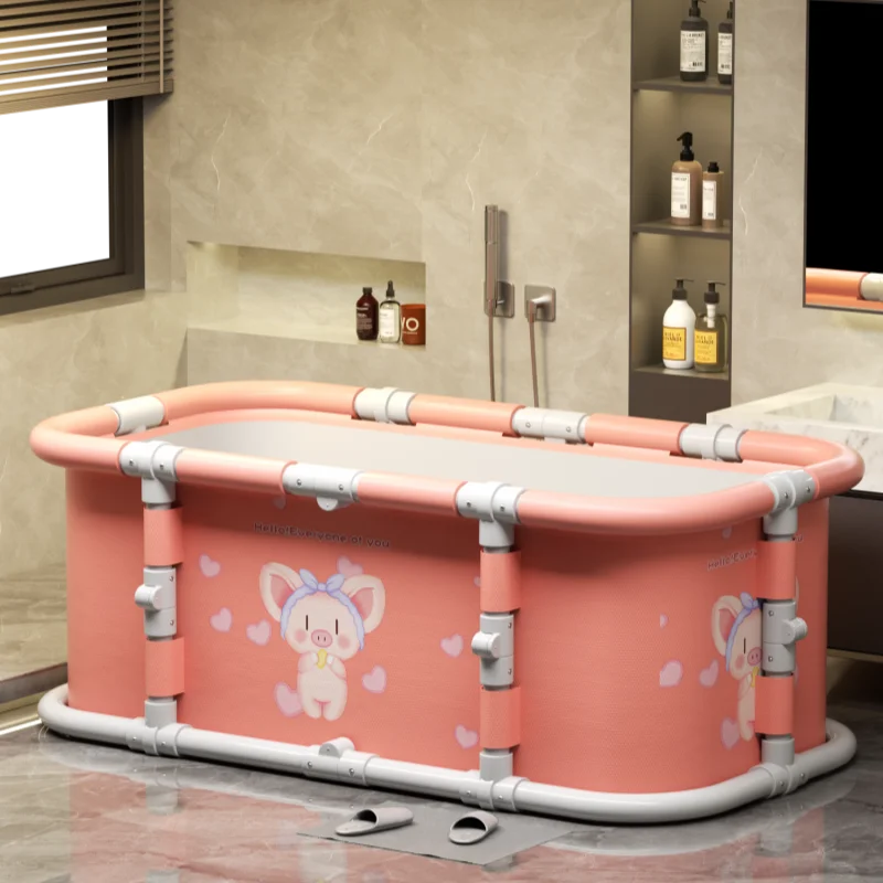 New Large Bathtub Thermostatic Folding Bath Tub Free of Installation of Household Adult Bath Tub