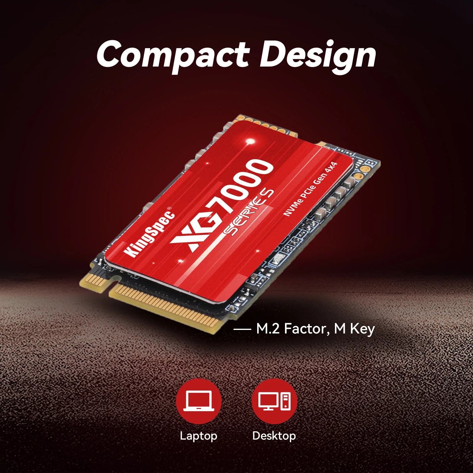 Kingspec-disco Rígido Interno de Estado Sólido Unidade Ssd para Ps5 Laptop pc 7400 Mbps Ssd M.2 Nvme M.2 2242 4tb 2tb 1tb 4x4 - Imagem 4