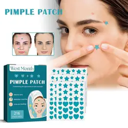 216PCS Acne Pimple Patch, Blue Star-Shaped Hydrocolloid Acne Patches With Tea Tree & Calendula Oil, Acne Dots For Acne Pimple