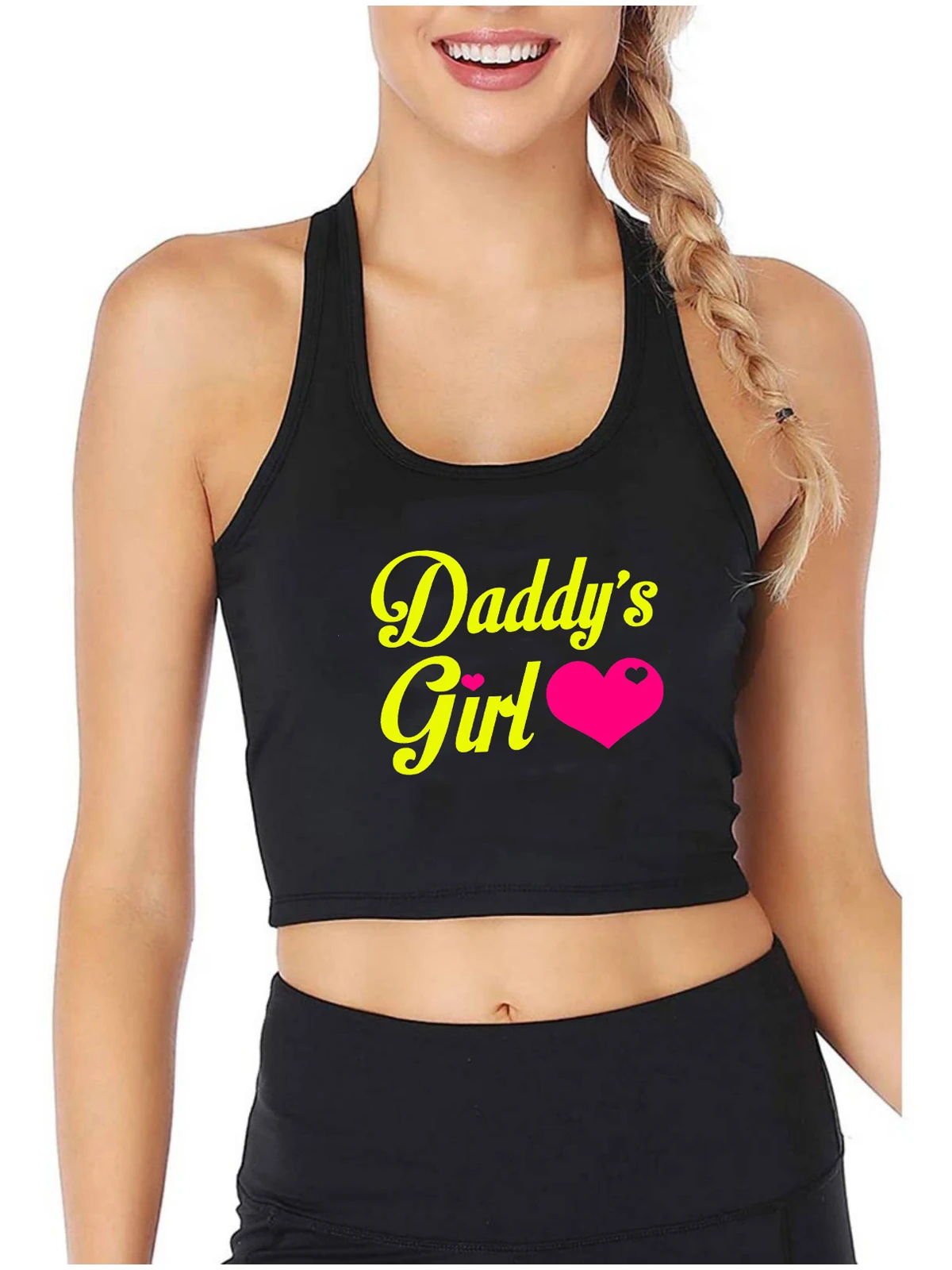 

Daddy's Girl Design Cotton Sexy Slim Fit Tank Top Funny Humorous Flirtatious Tank Tops Sugar Baby Naughty Camisole