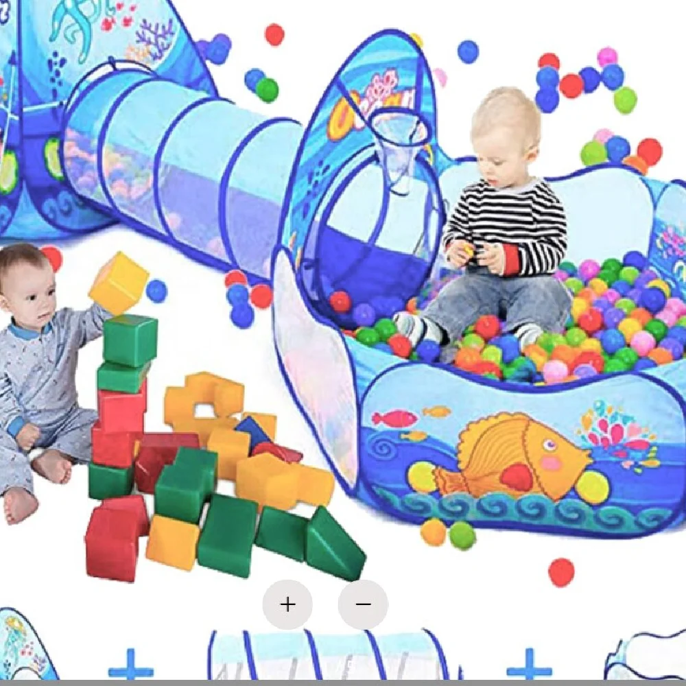 Baby Toys Infant And Toddler Tent Children Crawling Tunnel Game Ball Pit Swimming Pool Play House