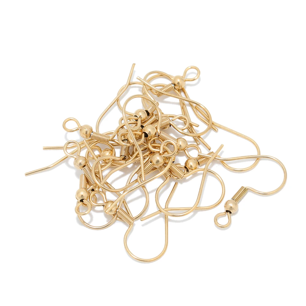 CRAFTYMELODY 50 Crochets Boucles D'Oreilles V Acier Inoxydable 0.7mm + 80 Embouts Plastique – Kit DIY Bijoux Pendantes