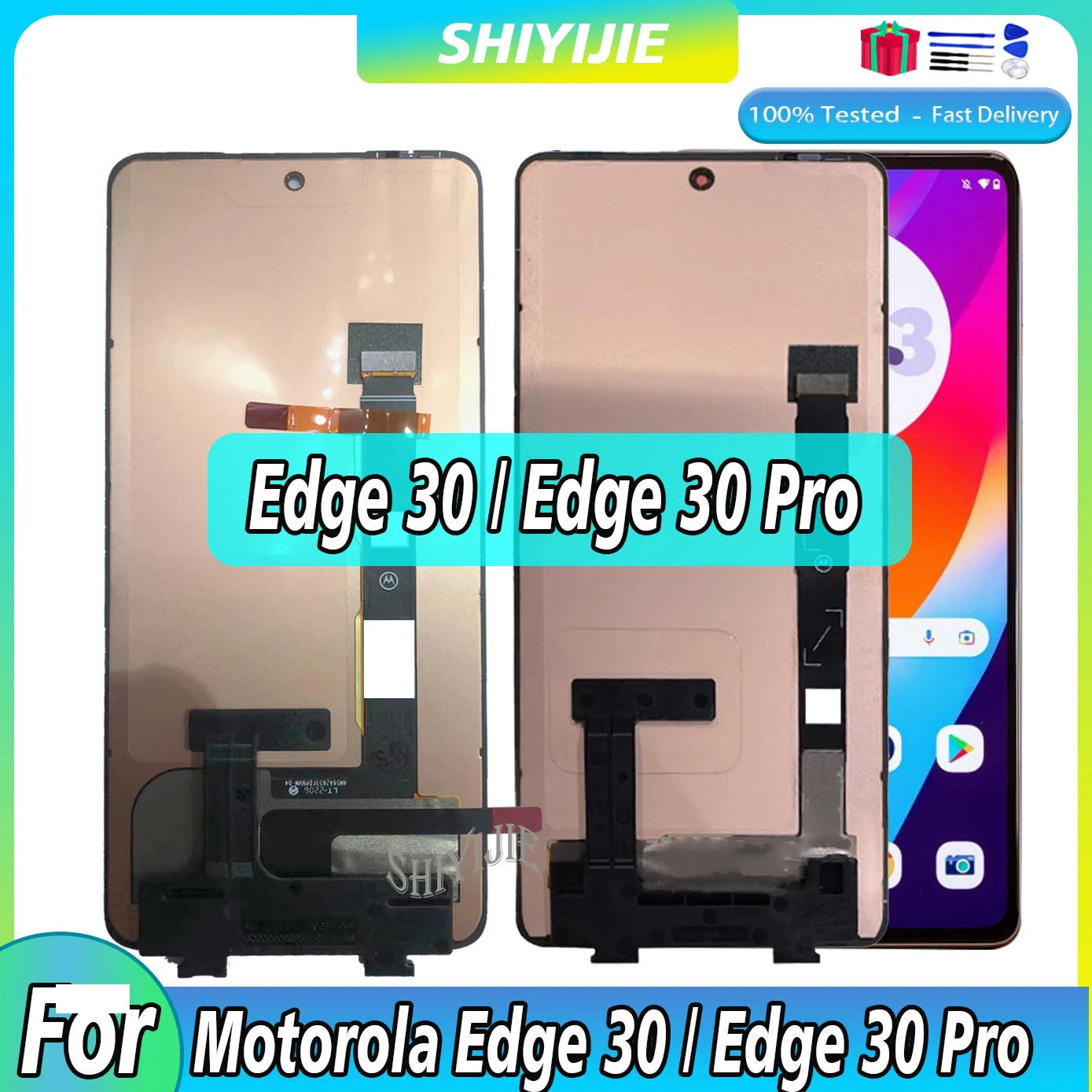 Lcd Per Motorola Edge 30 Display Lcd Touch Screen Per Moto Edge 30 Pro Xt2201-1 Per Edge 20 Pro Edge X30 Lcd Screen Assembly