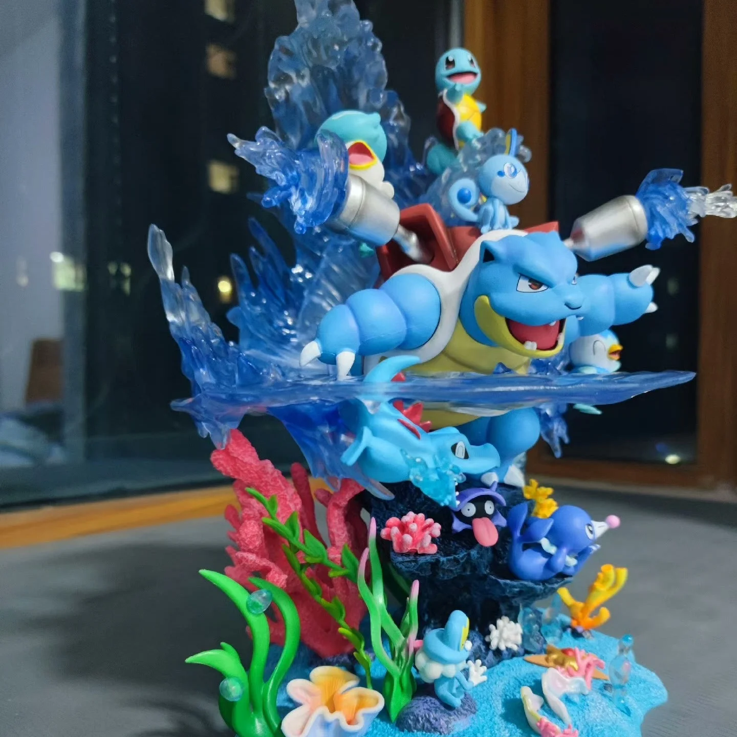 

33cm Pokemon Egg Squirtle Blastoise PokéMon Water Type Family Bucket Gk Figure Animation Peripheral Model Toys Ornaments Gifts