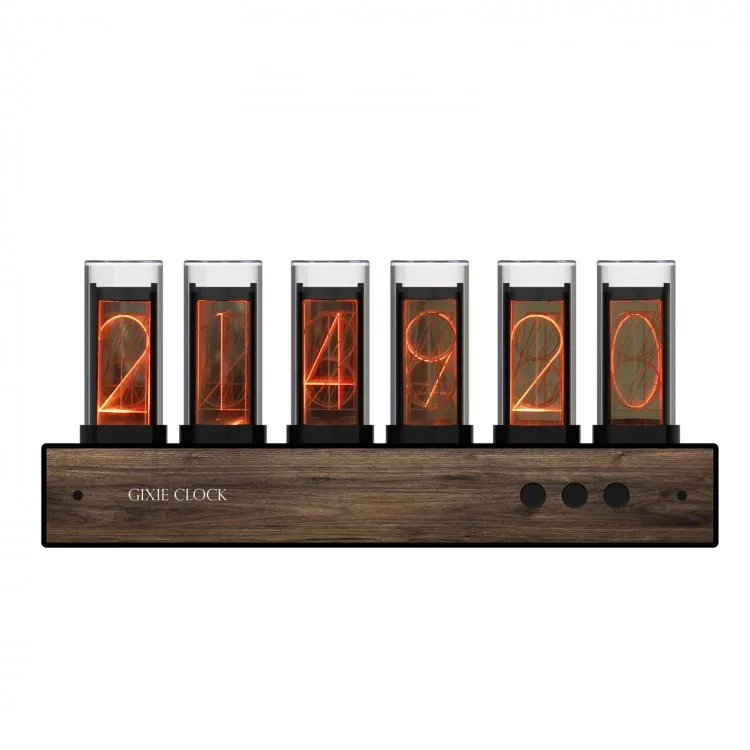 

RGB Glow Tube Clock LED Digital Nixie Clock Electronic Retro Desk Clock 6 Bit 5V USB Powered