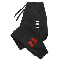 Nouveaux pantalons de sport pour hommes et femmes, automne/hiver, avec des impressions de lettres tendance, pantalons de sport décontractés et élégants pour adultes. 2