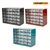 25 Multi-grid Drawer Parts Box Wall-mounted Screw Classification Component Box Tool Case electronic components Storage ToolBox