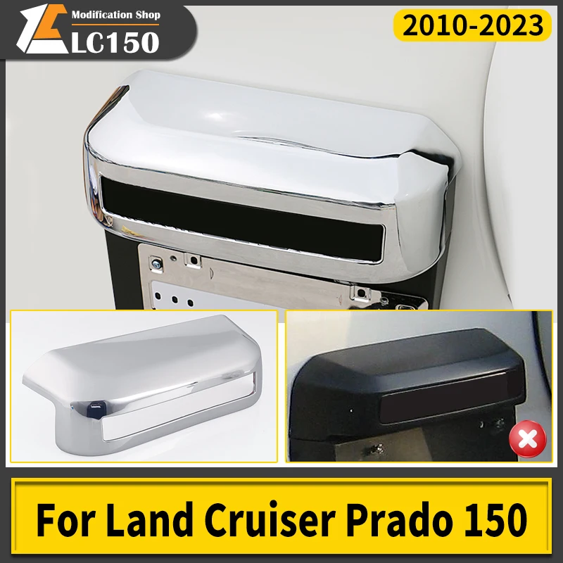 

Applicable to 2010-2023 Toyota Land Cruiser Prado 150 LC150 Modification Accessories Rear License Plate Top License Plate Cover