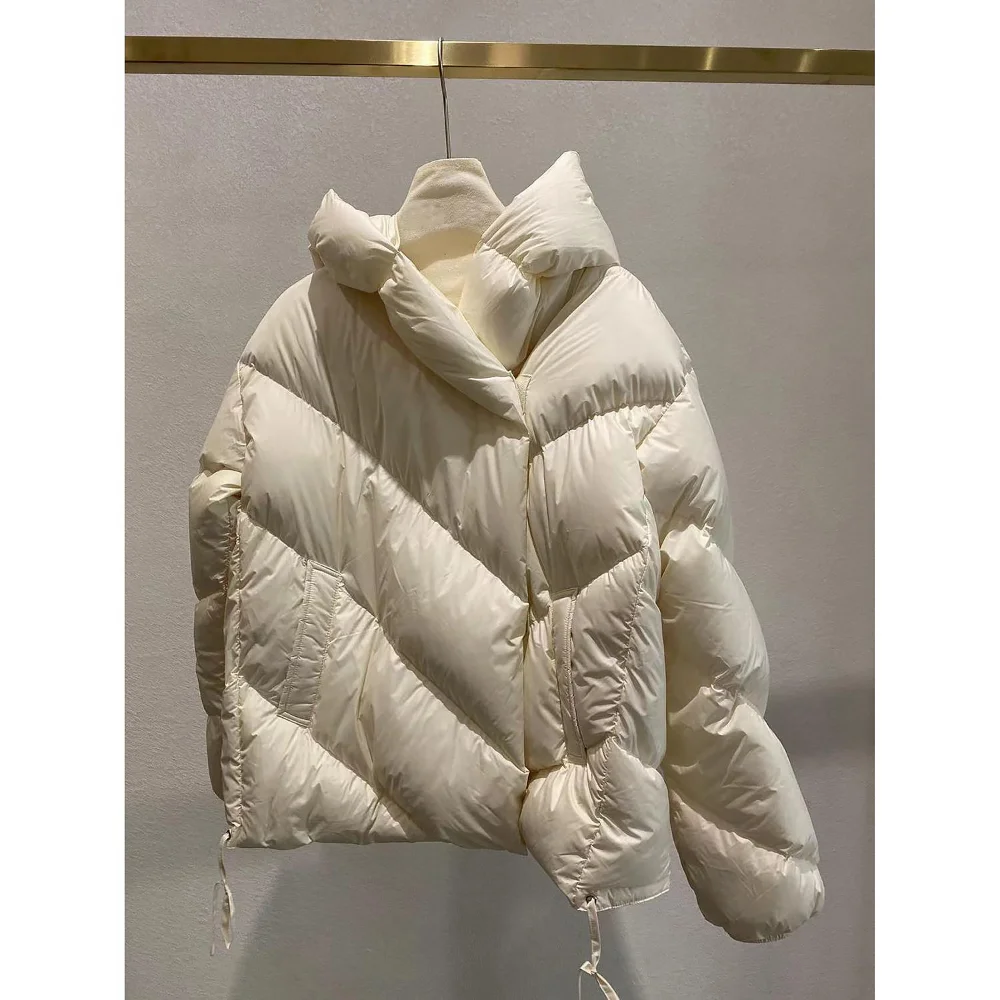 

Winter New Goose Quilt 95 Goose Down Hooded Down Jacket