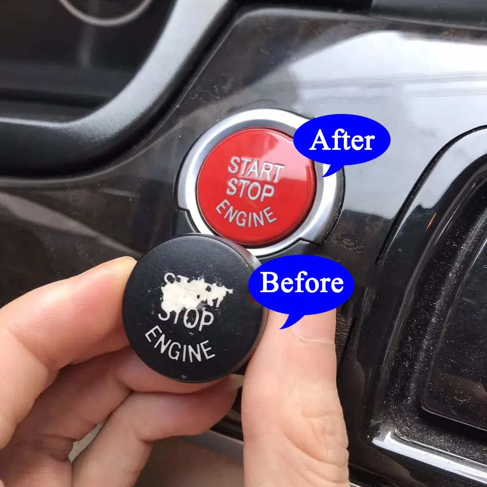 Car Engine Ignition Start Stop Switch Cover OFF Button for BMW F G Series 1 2 3 4 5 6 7 X3 F20 F22 F30 F32 F01 F02 F10 F12 F25,car start button cover