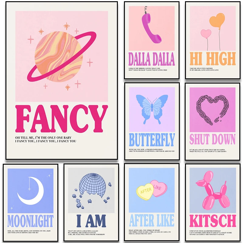Kpop-Music-Album-Poster-Aesthetic-Wall-Art-Print-Girls-Band-Rock-Rapper ...