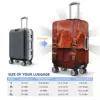 Custom Fashion Abstract Leather Textures Luggage Cover Protector Washable 3D Medieval Pattern Travel Suitcase Covers 6