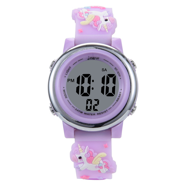 CE105 Children's Cartoon Ventilation Watch Waterproof Luminous Colorful Luminous Sports Electronic Watch