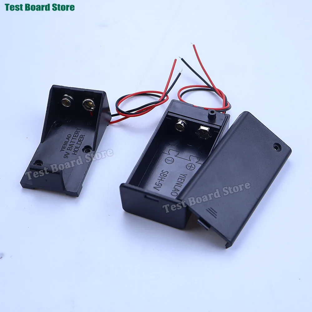 Battery Holder with Switch and Wire Lead Featuring 5.5x2.1mm Plug