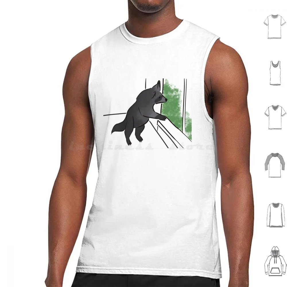 Rainy Day Trash Panda Canotte Stampa Cotone Racoon Animal Raccoon Cute Rocket Racoon Rocket Animals Drax Guardians