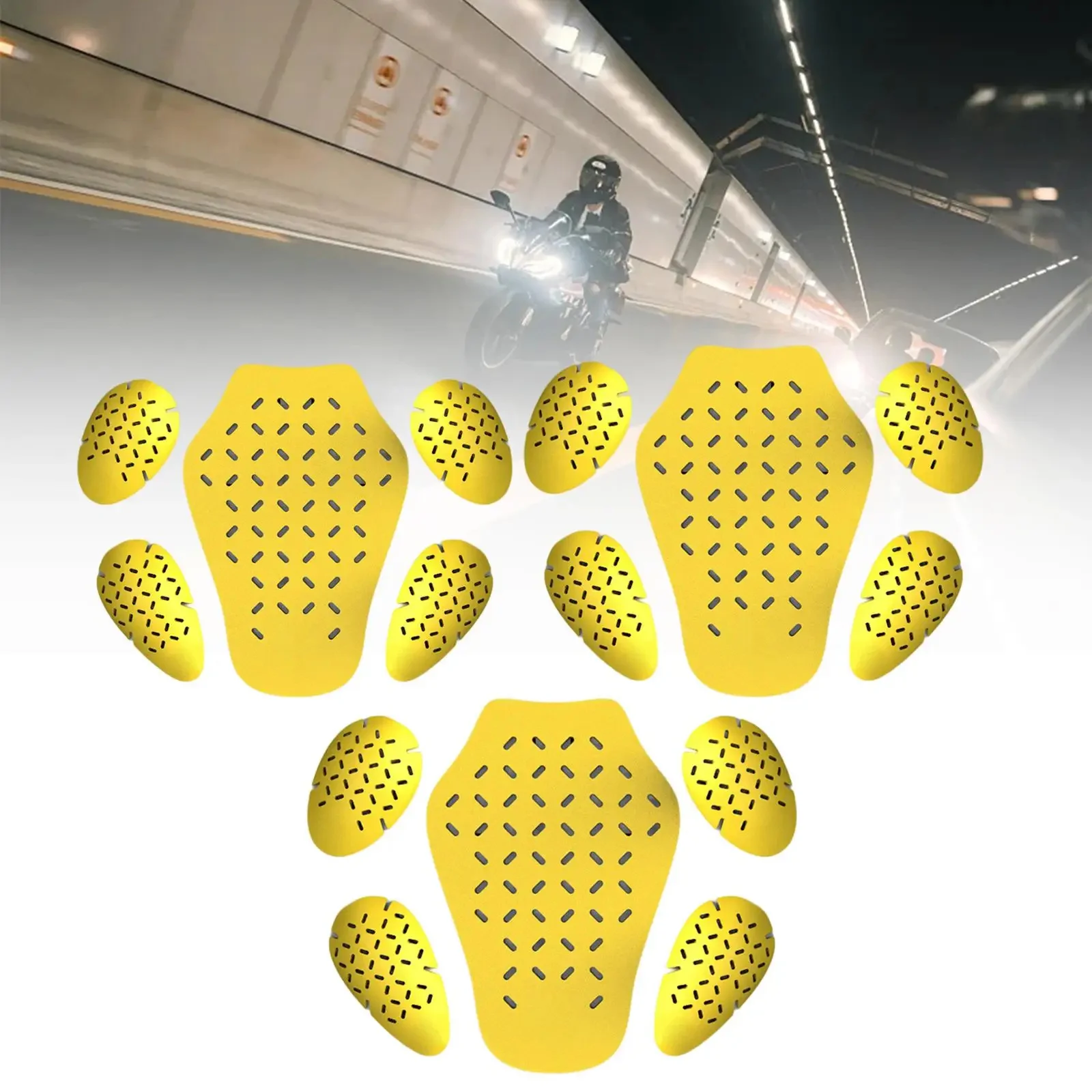 Armor Pads Shock Absorption EVA Body Protector for Skating Motorcycle Cycling Riding 6pcs body protector,motorcycle body armor,motorcycle armor vest,motorcycle armor,motorcycle armor pads,motorcycle armor accessories
