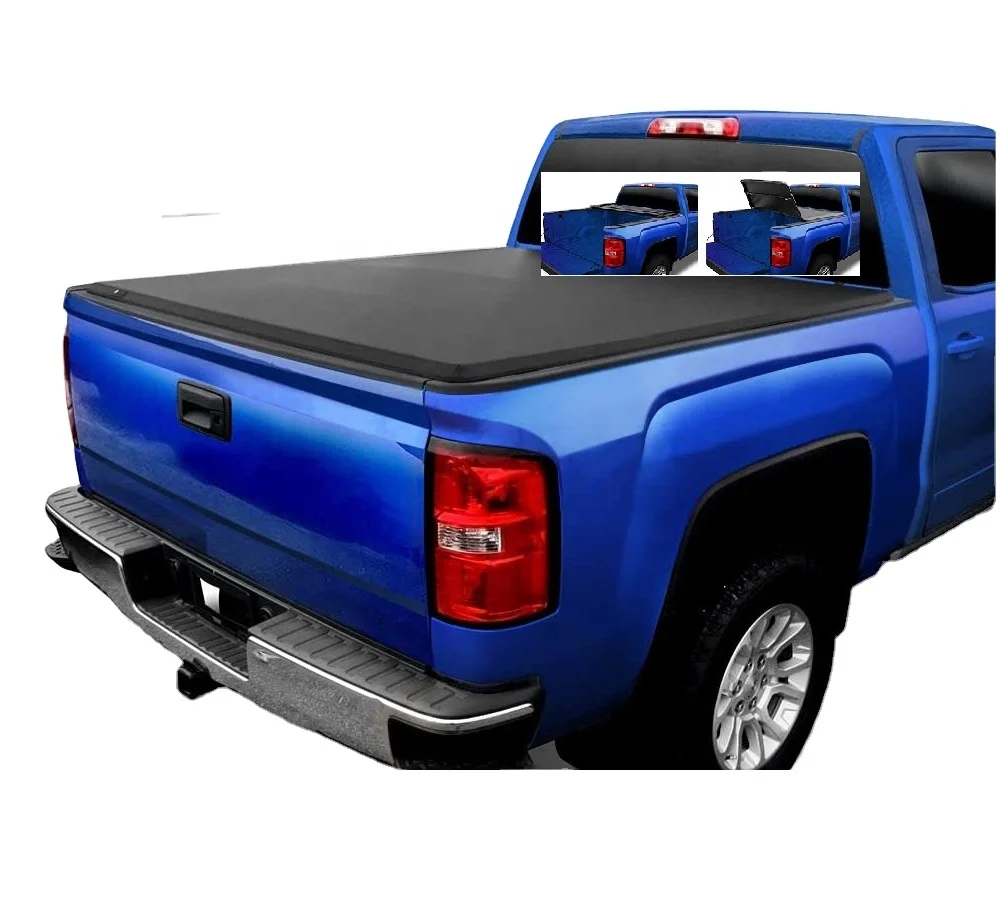 Made in China pick up hard folding tonneau cover,truck bed cover for Chevrolet GMC Extra Short Bed 5.8FT
