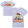 New Boys Kawaii Fun Squad Gaming Cotton Printing T-shirts Cartoon Short-sleeved Girls T-shirt Summer Casual All-match Tops 5