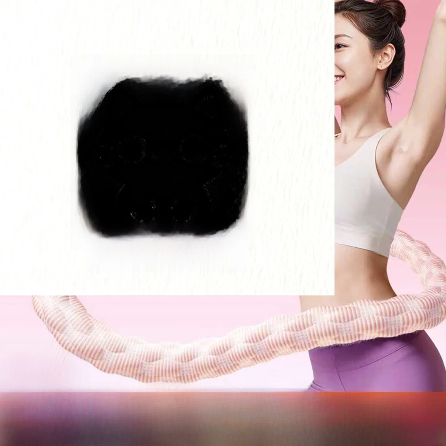 스프링 훌라후프 풀랩 편안하고 통기성 좋은 슬리밍 운동 홈 피트니스 복부 트레이닝 스프링 느낌 빈빈