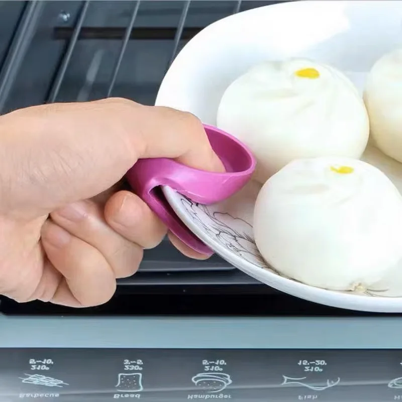 Silicone Gloves Oven Heat Insulated Finger Gloves Cooking Tool 2/4pcs