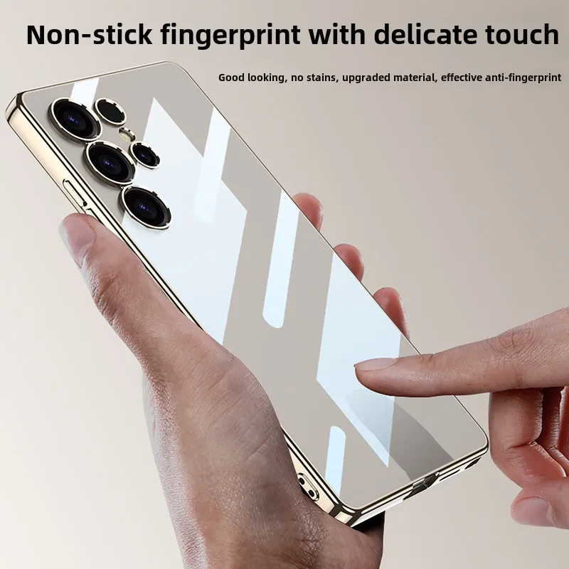 Electroplated Wireless Charging Protective Phone Case - Solid Color Hard Shell Cover