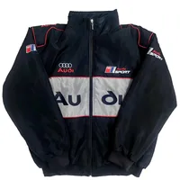 Men's new warm motorcycle jacket casual embroidery youth racing down jacket 1