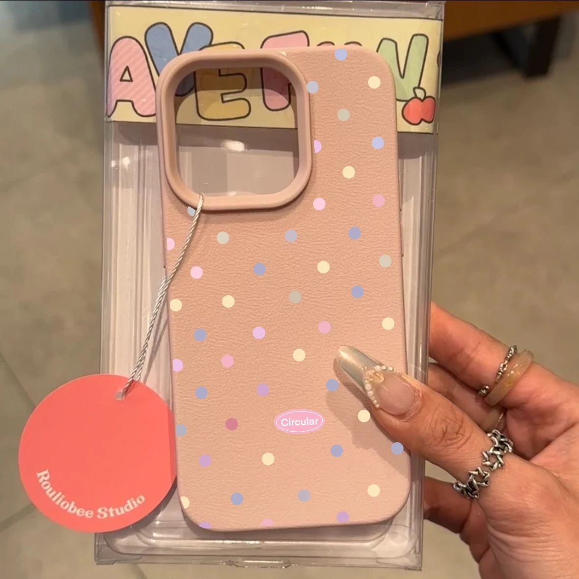 Ins Polka Dots Silicone Phone Case