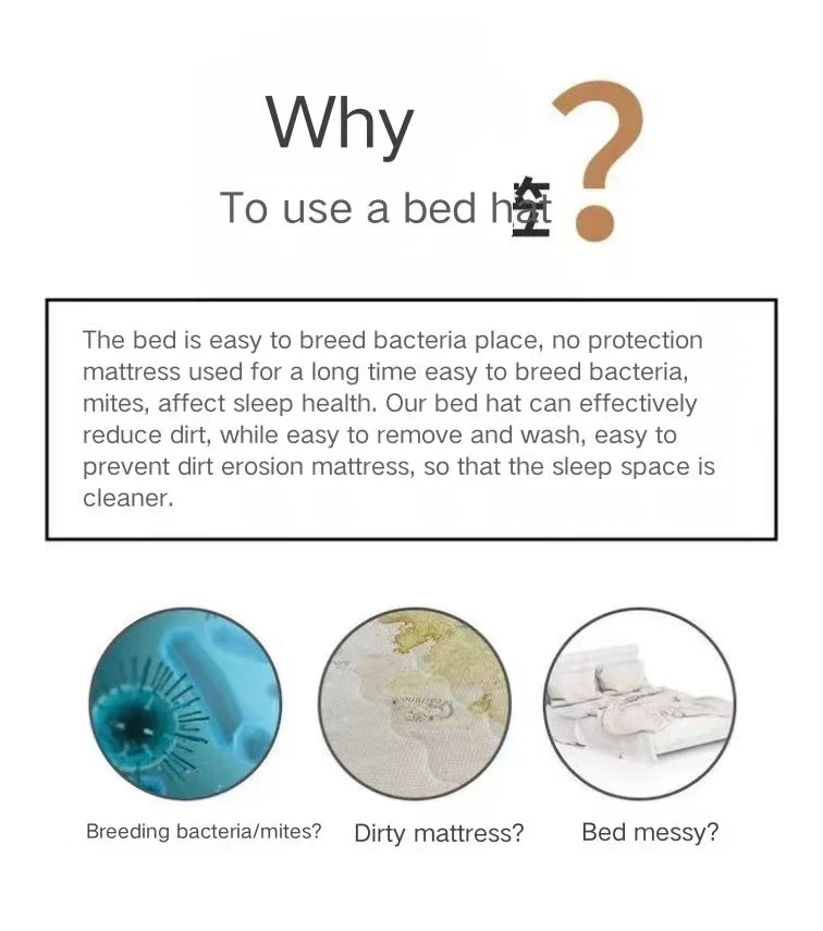 Description Picture 4 of itemHigh Grade Anti-slip Mattress Protector, Breathable Noiseless Mattress Topper,Anti-insect And Anti-mite Bed Sheet